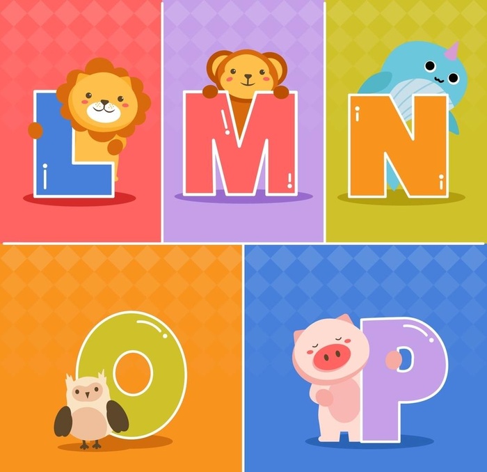 卡通英文字母  图片