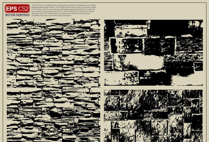 墙面纹理矢量图图片