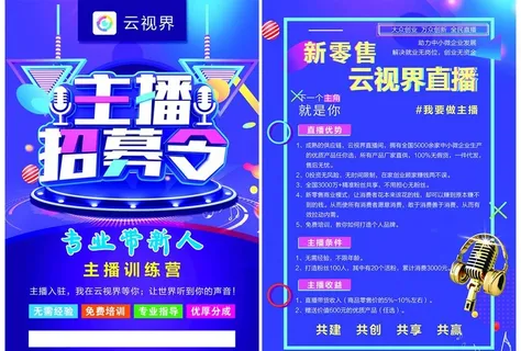 主播招募  直播招募图片