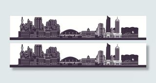 城市线条图图片