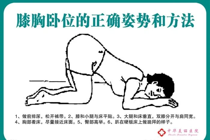 膝胸卧位的正确姿势和方法图片(1969x1378)psd模版下载