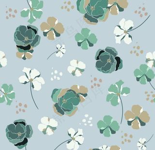 植物印花图案图片