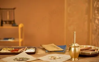 中药药材传统中医背景海报素材图片