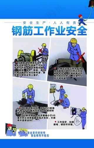 工地施工作业安全海报图片