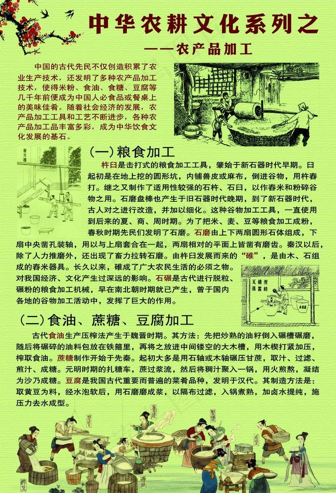 农耕文化之（农产品加工）图片psd模版下载