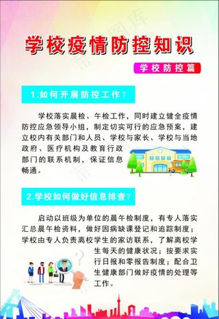 学校疫情展板图片
