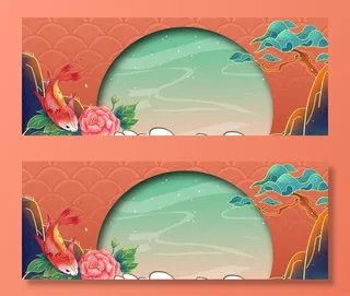 国潮风背景图片