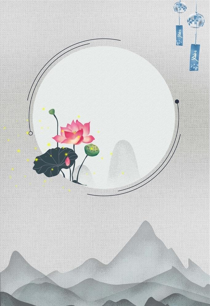 水墨背景图片(3543x7087)psd模版下载