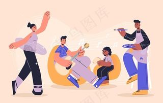 扁平化人物图片