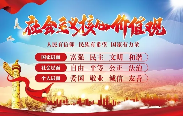 核心价值观图片(5787x3858)psd模版下载