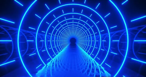 时空隧道背景 赛博朋克背景