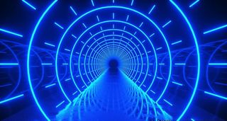 时空隧道背景 赛博朋克背景