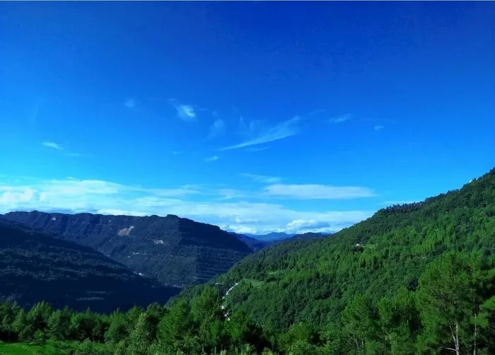 蓝天青山白云图片