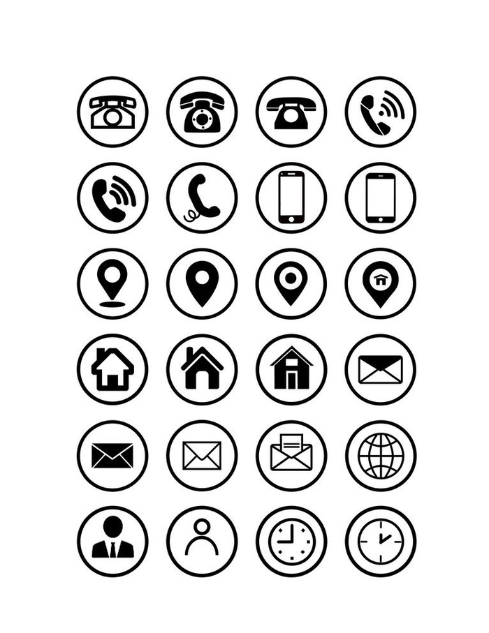 矢量名片图标图片(3072x4107)psd模版下载