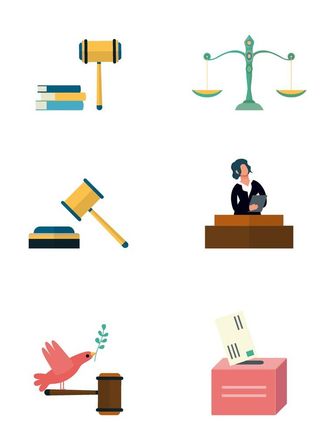 司法法律装饰图案图片