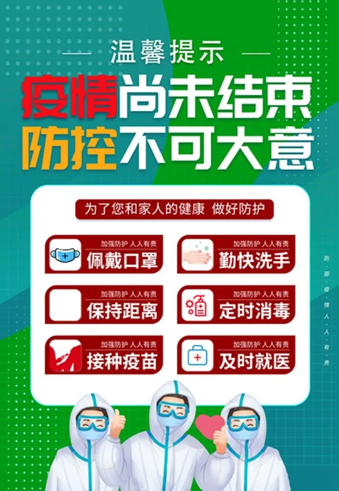 疫情防控海报图片(4724x7087)psd模版下载