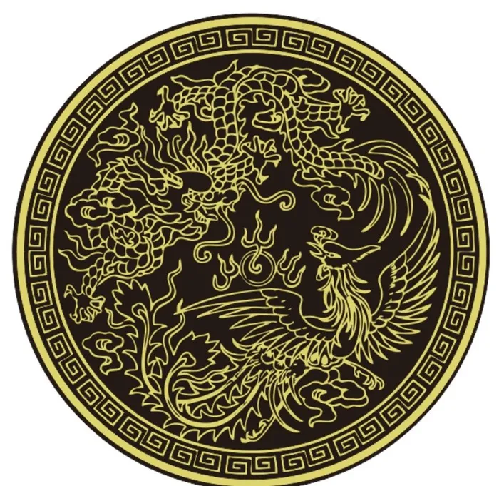 龙凤呈祥图片cdr矢量模版下载