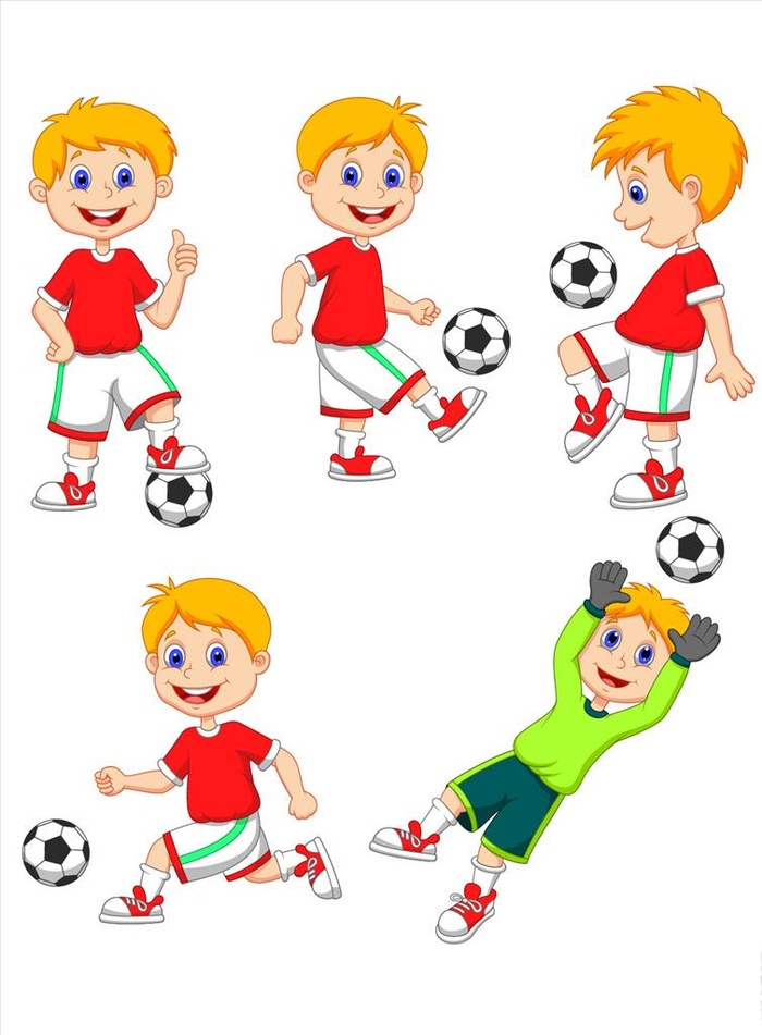 小孩踢足球图片