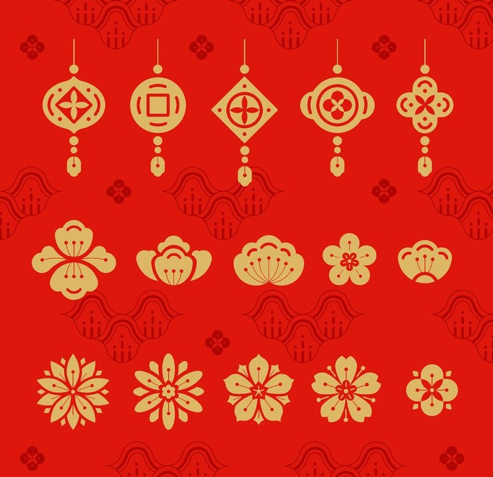 新年图片ai矢量模版下载