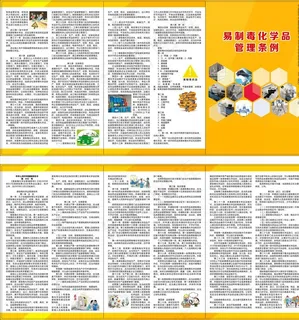 易制毒化学品管理条例三折页图片