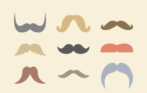 矢量胡子图片