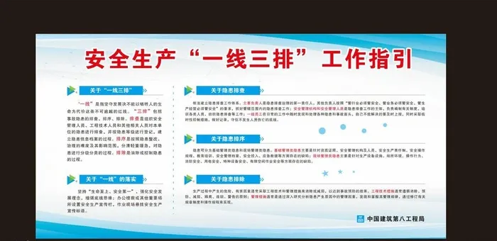 安全一线三排图片cdr矢量模版下载