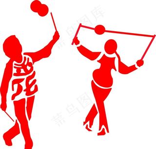 抖空竹的人图片