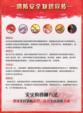 消防知识宣传牌图片