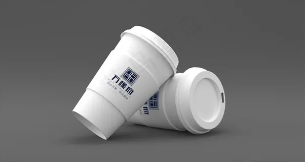 地产简约水杯纸杯样机图片 地产简约水杯纸杯样机图片