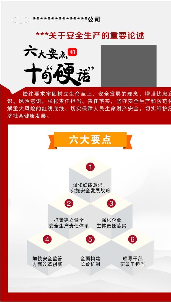 安全生产的重要论述  六大要点图片cdr矢量模版下载