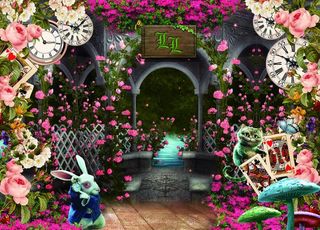 梦幻森系婚礼背景图片