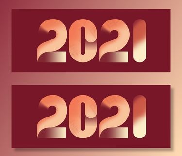 2021数字标题设计图片