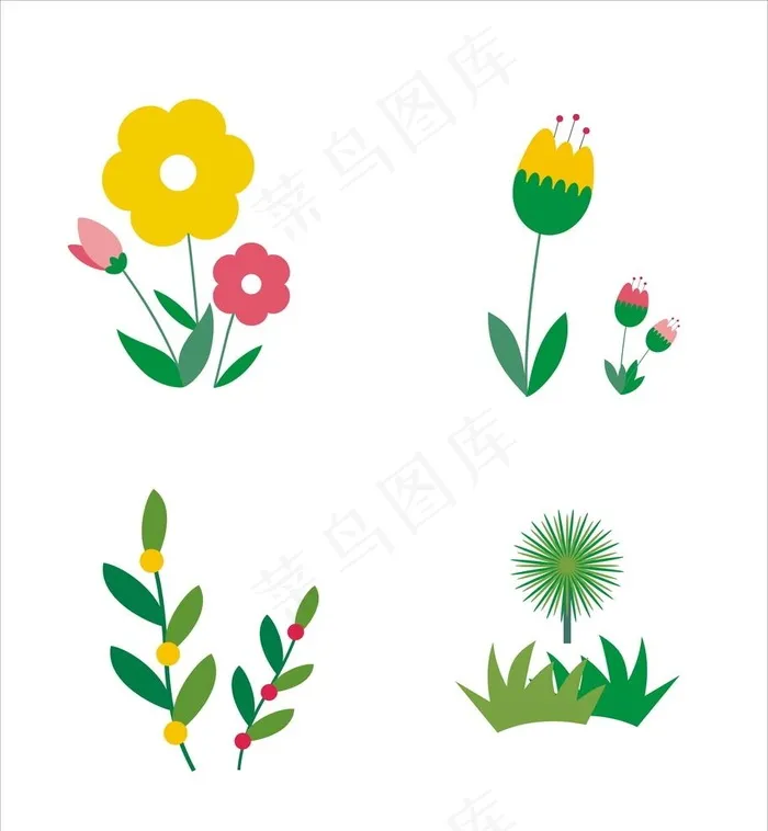 花图片cdr矢量模版下载