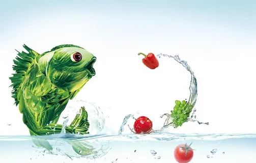 创意蔬菜鱼图片 创意蔬菜鱼图片