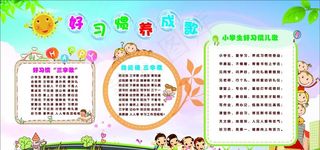 小学好习惯儿歌图片