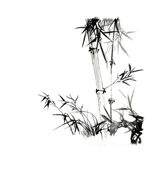 水墨竹子图片