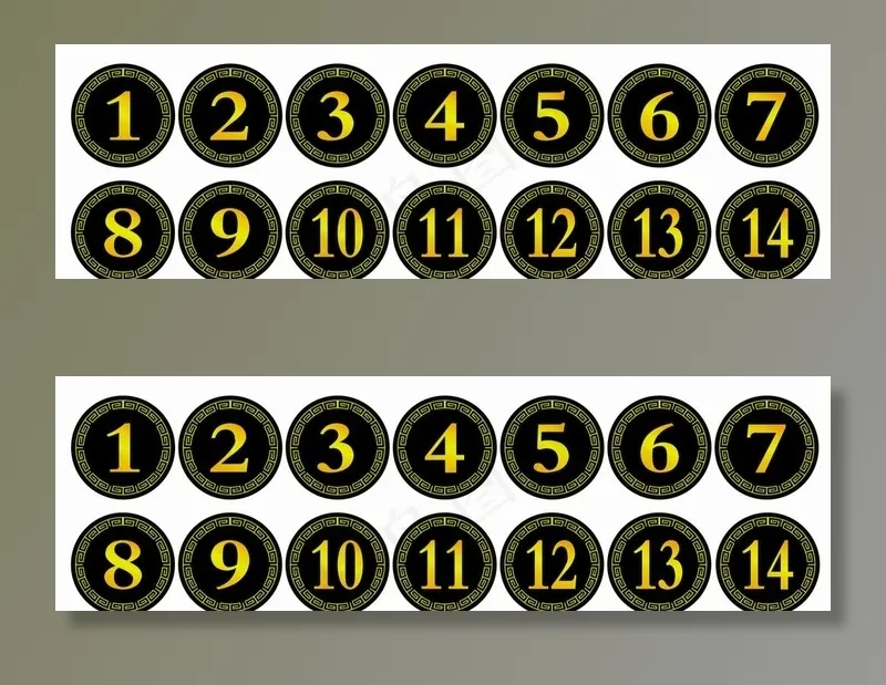 座位号图片cdr矢量模版下载