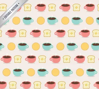 咖啡和面菜鸟图库片