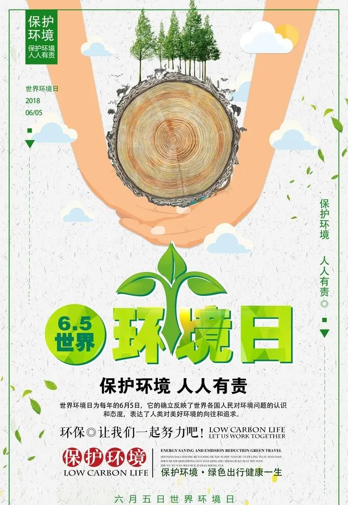 世界环境日爱护环境环保宣传海报图片(3543x5315)psd模版下载