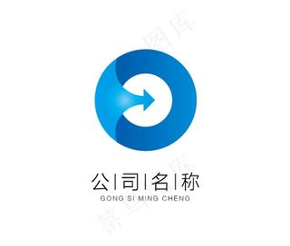 O字母 箭头logo 公司标志图片