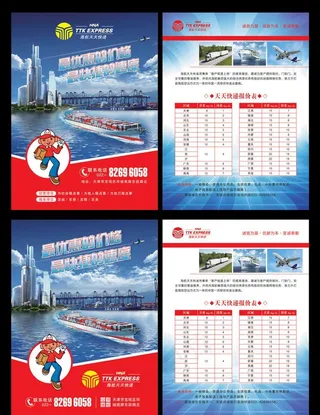 快递公司宣传单图片