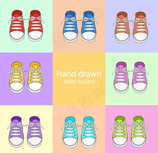 8款卡通帆布鞋图片