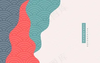 古典花纹祥云背景图片