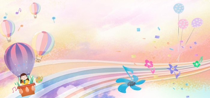幼儿园展板图片(2000x1000)psd模版下载