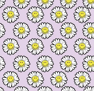 笑脸  向日葵 卡通 紫色底图图片