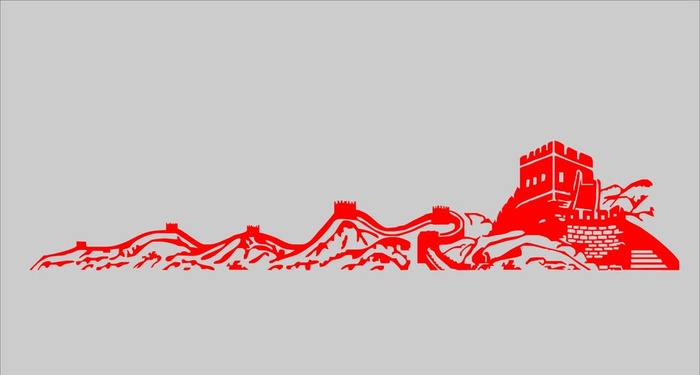 长城图片cdr矢量模版下载