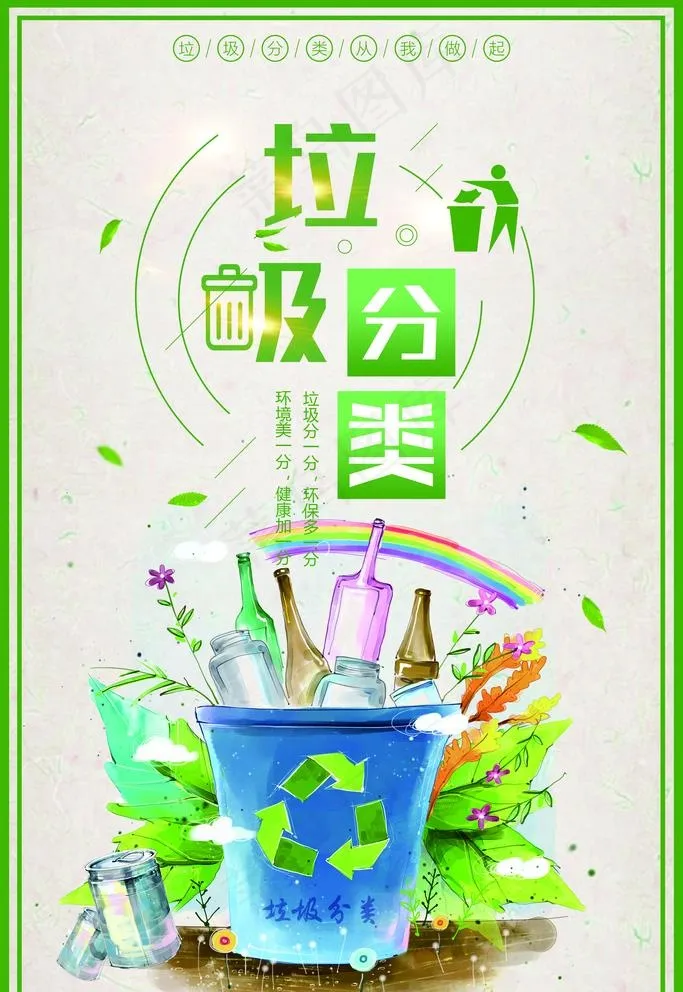 垃圾分类图片(3543x5315)psd模版下载