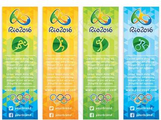 奥运展架背景图片