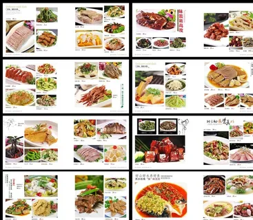 菜谱内页模板设计图片