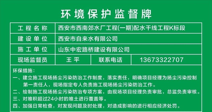 环境保护监督牌   图片cdr矢量模版下载
